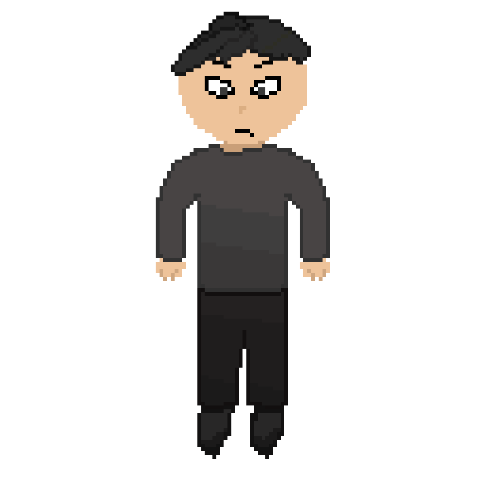 Gray Clothe Man idle gif